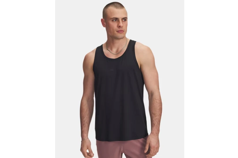 Under Armour Project Rock Iso-Chill Ανδρική Αμάνικη Μπλούζα Μαύρη