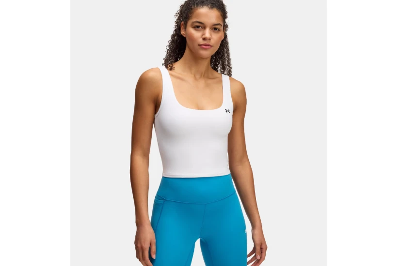 Under Armour Motion Tank Emea Γυναικεία Αμάνικη Μπλούζα Λευκή