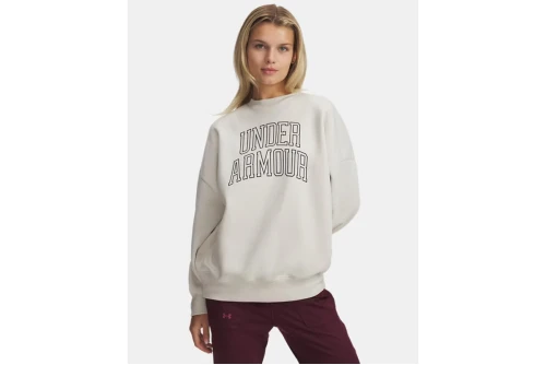 Under Armour Rival Fleece Varsity Μπλούζα Με Λαιμόκοψη Γυναικεία (6007880 110)