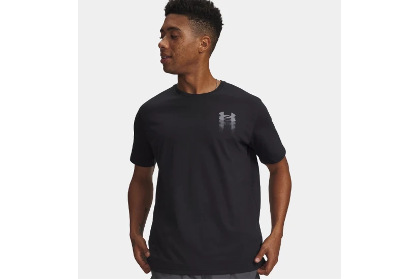 Under Armour Blur Logo Ανδρικό Κοντομάνικο T-Shirt Μαύρο