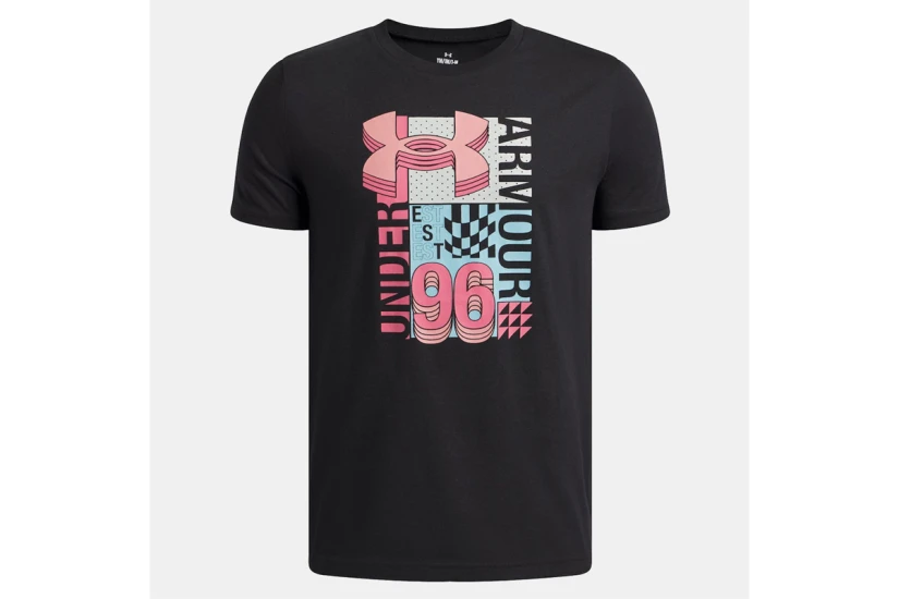 Under Armour Logo Wordmark Collage Παιδικό Κοντομάνικο T-Shirt Μαύρο, Διάφορα Χρώματα