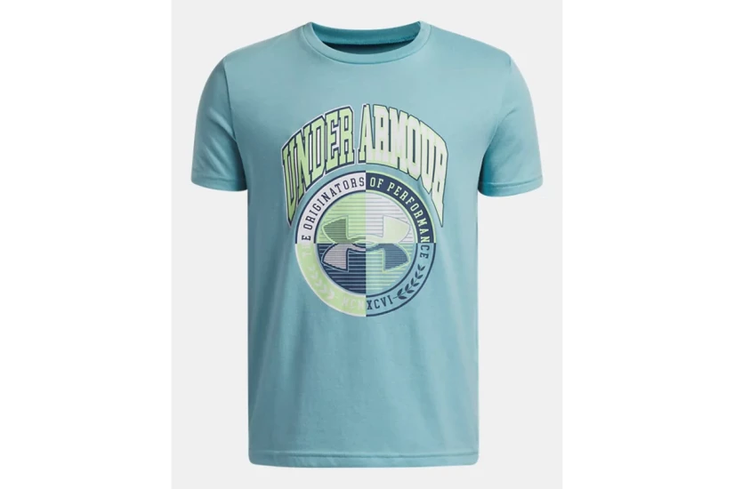 Under Armour Varsity Crest Παιδικό Κοντομάνικο T-Shirt Τυρκουάζ, Διάφορα Χρώματα