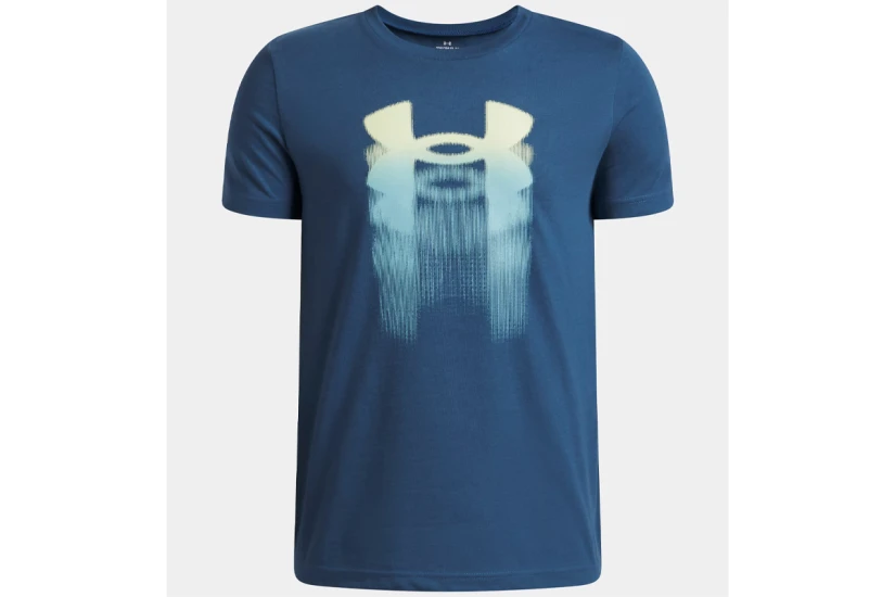 Under Armour Logo Blur Ανδρικό Κοντομάνικο T-Shirt Μπλε