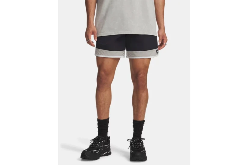 Under Armour Icon Woven Ανδρικό Αθλητικό Σορτς Μαύρο, Γκρι, Λευκό