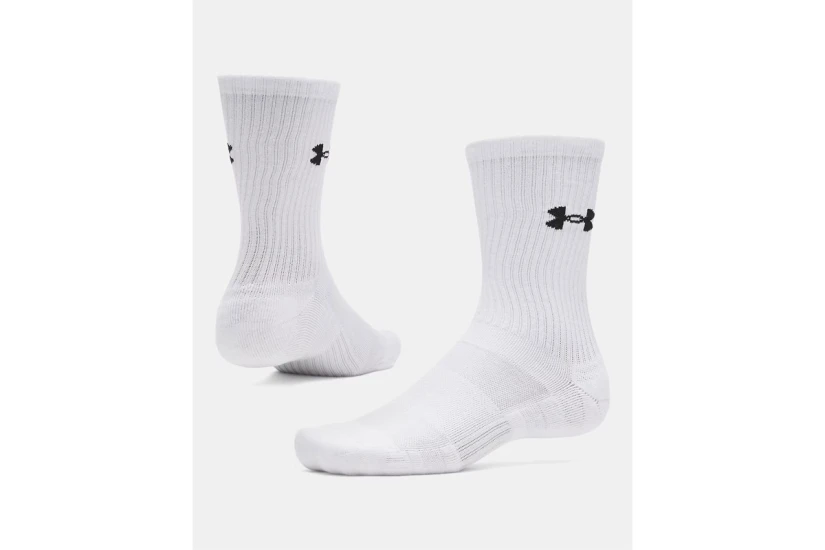 Under Armour Performance Cotton Ψηλές Κάλτσες Λευκές 3 Ζευγάρια