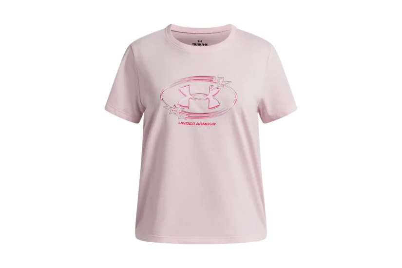 Under Armour Star Logo Lockertag Παιδικό Κοντομάνικο T-Shirt Ροζ, Φούξια
