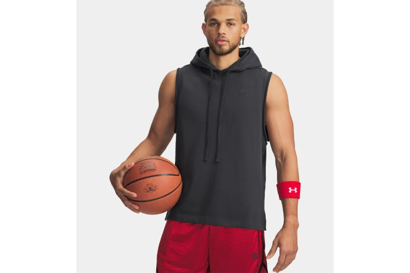 Under Armour Curry Ανδρική Αμάνικη Μπλούζα Ανθρακί
