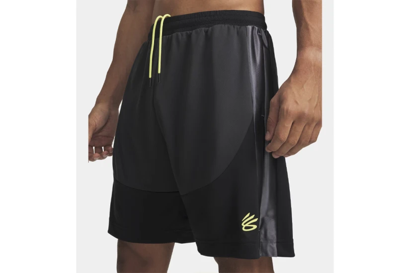 Under Armour Curry Splash Ανδρική Μπασκετική Βερμούδα Μαύρη, Ανθρακί