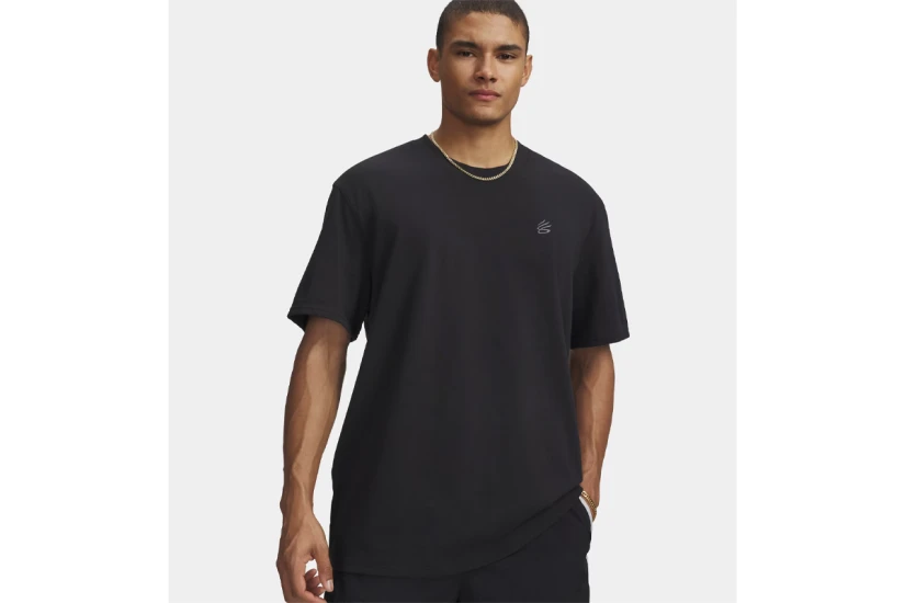 Under Armour Curry Left Chest Logo Ανδρικό Κοντομάνικο T-Shirt Μαύρο