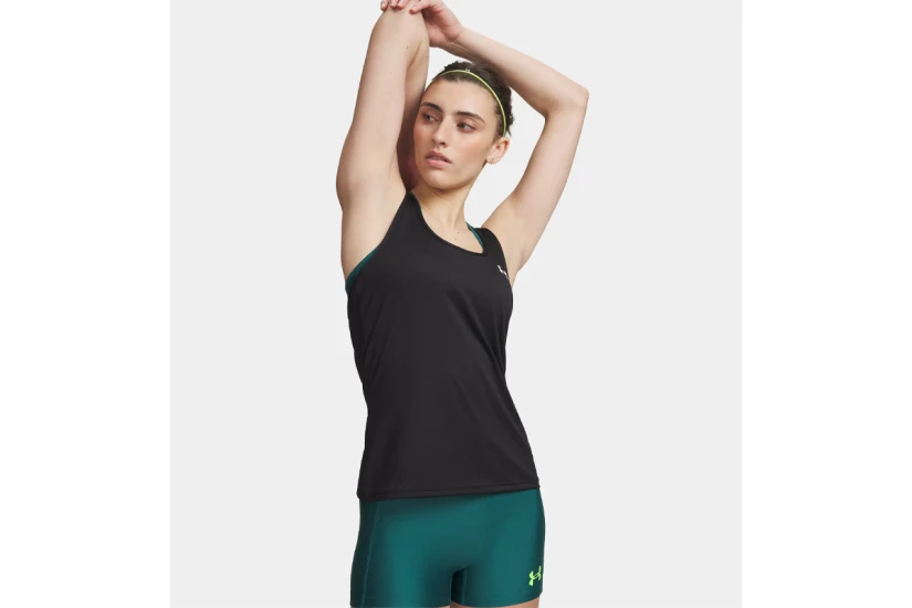 Under Armour Tech Mesh Γυναικεία Αμάνικη Μπλούζα Μαύρη