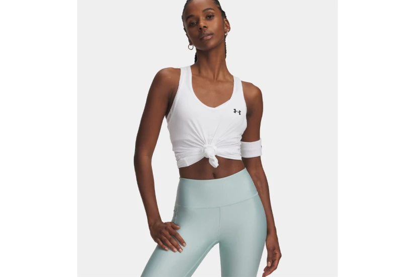 Under Armour Tech Mesh Γυναικεία Αμάνικη Μπλούζα Λευκή