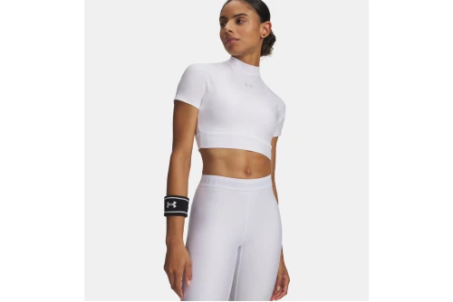 Under Armour Heatgear Crop Top Mock Κοντομάνικο Γυναικείο (6010006 100)