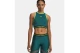 Under Armour Heatgear Mesh Γυναικείο Αμάνικο Crop Top Πετρόλ, Λαχανί