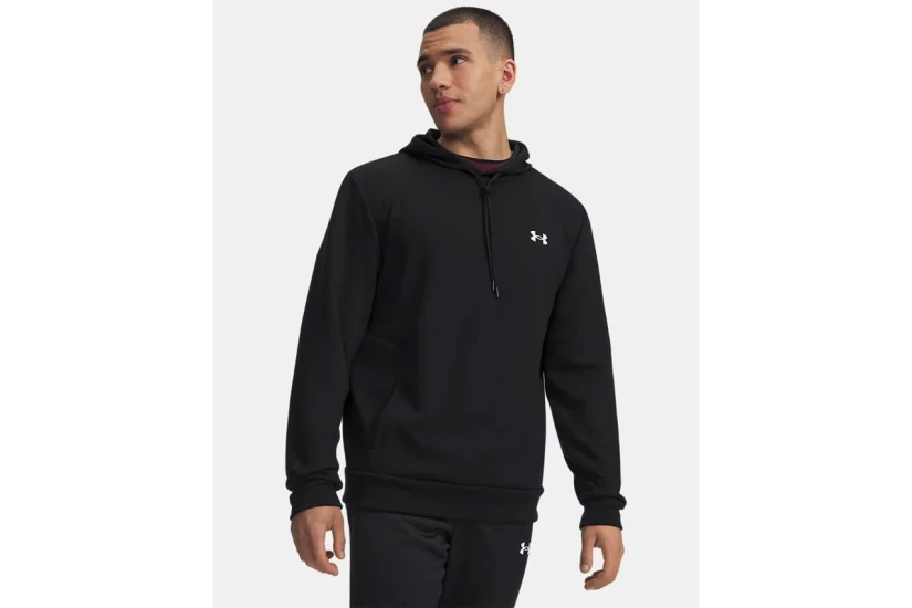 Under Armour Flex Fleece Ανδρικό Φούτερ με Κουκούλα Μαύρο