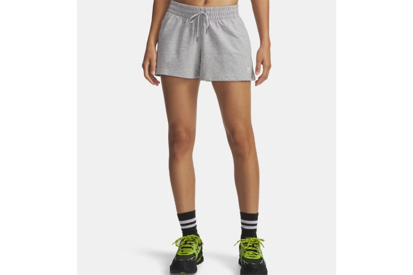 Under Armour Sport Terry Γυναικείο Αθλητικό Σορτς Γκρι Ανοιχτό