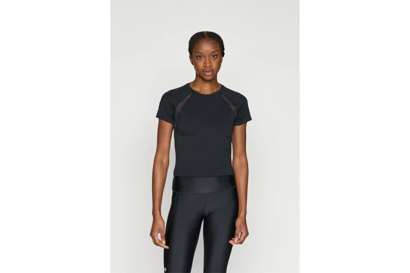 Under Armour Motion Mesh Γυναικείο Κοντομάνικο T-Shirt Μαύρο