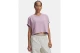 Under Armour Rival Boxy Γυναικεία Cropped Κοντομάνικη Μπλούζα Λιλά
