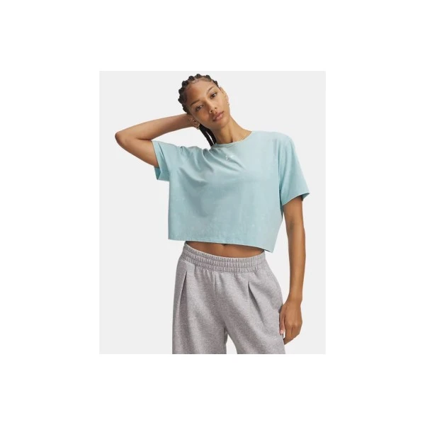 Under Armour Rival Boxy Wash Cropped T-Shirt Γυναικείο (6011065 425)