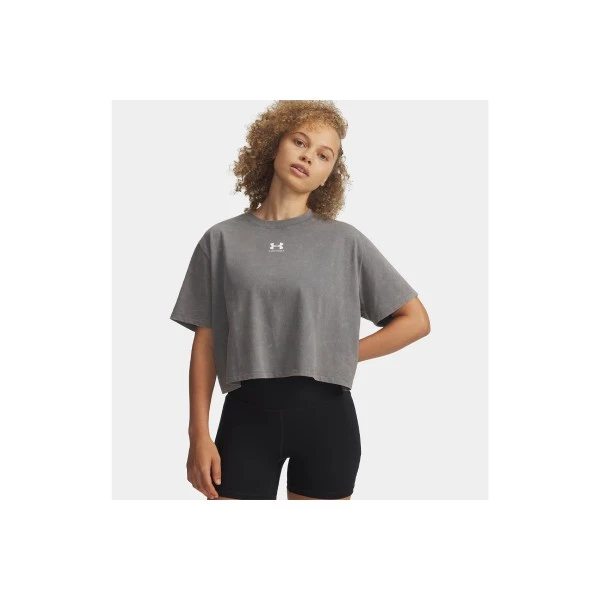 Under Armour Rival Boxy Wash Cropped T-Shirt Γυναικείο (6011065 709)