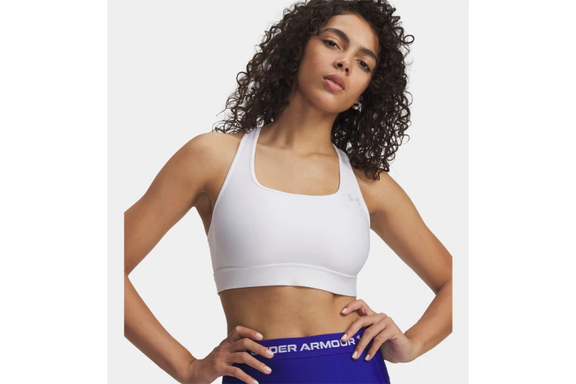 Under Armour Heatgear Mid Γυναικείο Μπουστάκι Λευκό