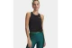 Under Armour Tech Sport Mesh Γυναικεία Αμάνικη Crop Μπλούζα Μαύρη
