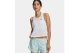 Under Armour Tech Sport Mesh Γυναικεία Αμάνικη Crop Μπλούζα Λευκή