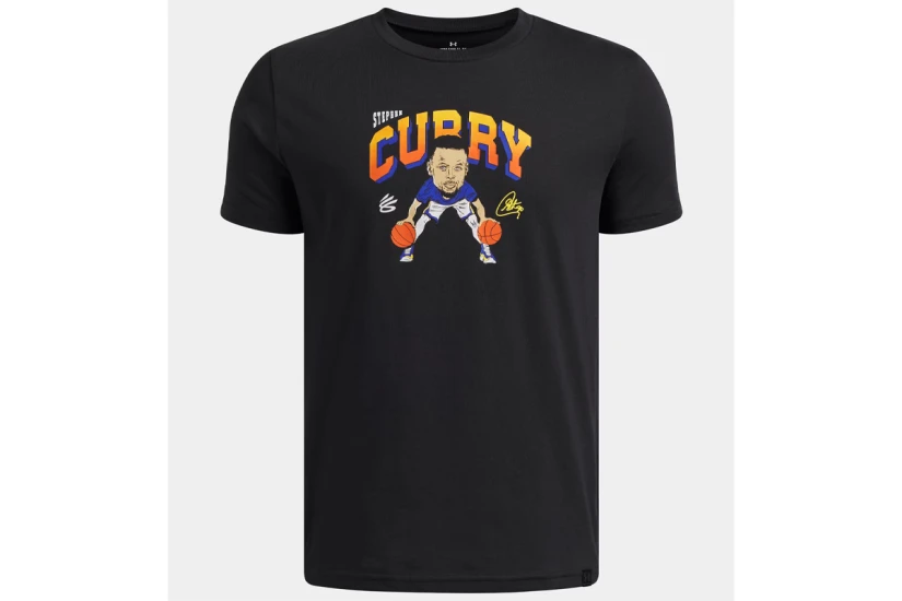 Under Armour Curry Animated Παιδικό Κοντομάνικο T-Shirt Μαύρο