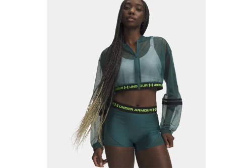 Under Armour Heatgear Mesh Cropped Ζακέτα Πολυεστερική Γυναικεία (6012295 338)