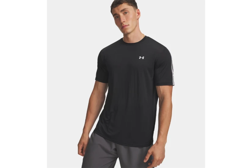 Under Armour Tech Taping Ανδρικό Κοντομάνικο T-Shirt Μαύρο