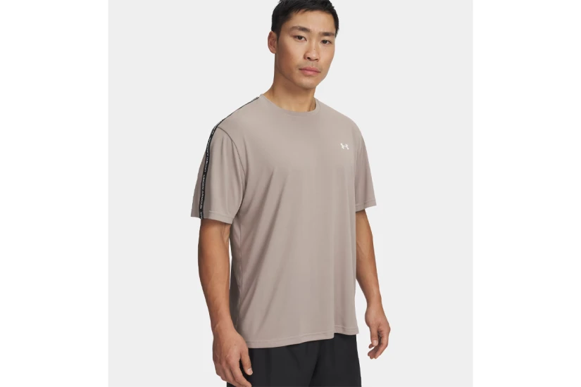 Under Armour Tech Taping Ανδρικό Κοντομάνικο T-Shirt Μπεζ