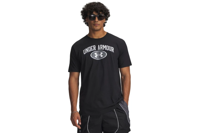 Under Armour Wordmark Locker Tag Ανδρικό Κοντομάνικο T-Shirt Μαύρο