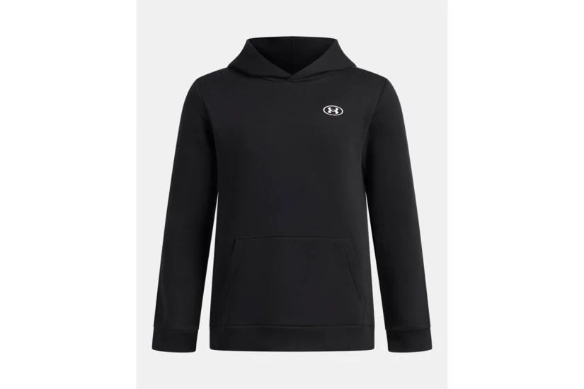 Under Armour Rival Fleece Παιδικό Φούτερ με Κουκούλα Μαύρο