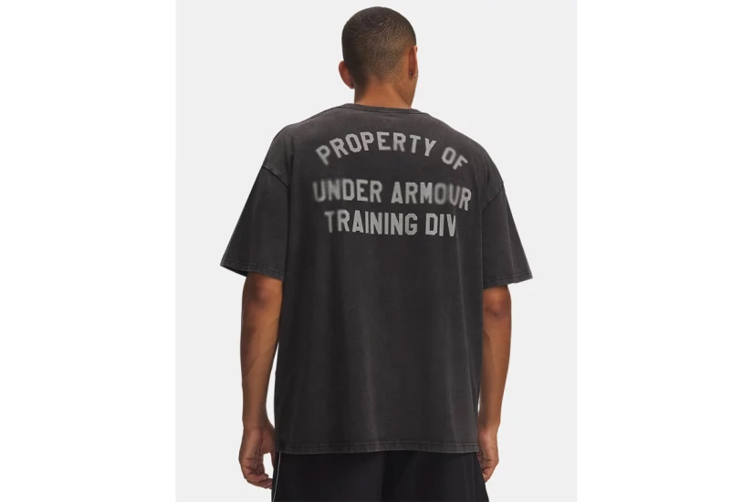 Under Armour Heavyweight Property Of UA Ανδρικό Κοντομάνικο T-Shirt Ανθρακί, Γκρι