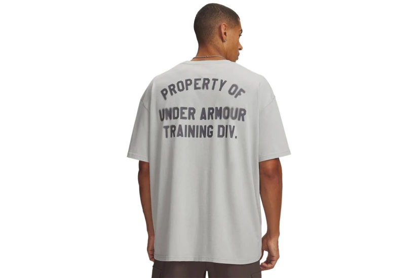 Under Armour Heavyweight Property Of Ua Ανδρικό Κοντομάνικο T-Shirt Γκρι, Γκρι Σκούρο