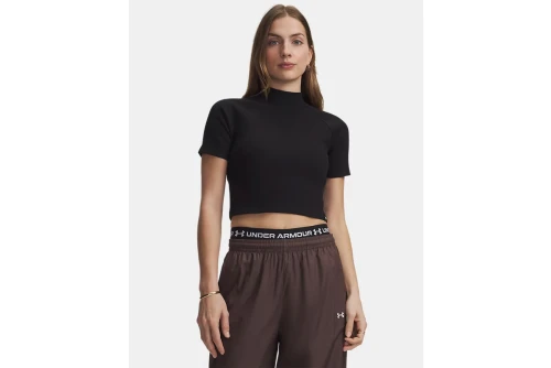 Under Armour Rib Mock Top Κοντομάνικο Με Ψηλό Λαιμό Γυναικείο (6014794 008)