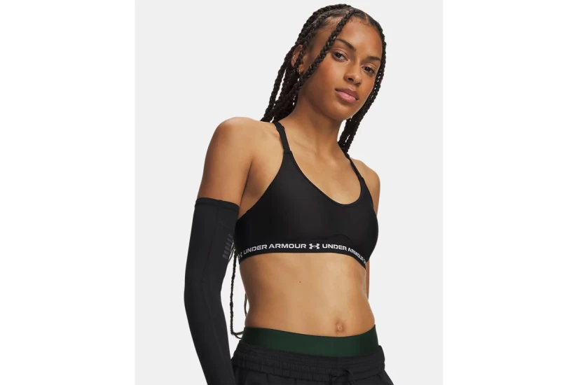 Under Armour Crossback Low Strappy Γυναικείο Μπουστάκι Μαύρο