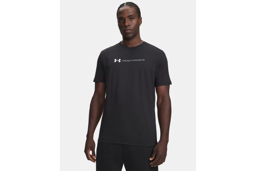 Under Armour Logo Wordmark Ανδρικό Κοντομάνικο T-Shirt Μαύρο