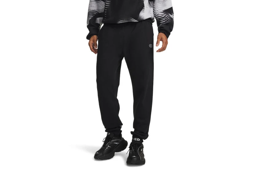 Under Armour Rival Fleece Ανδρικό Παντελόνι Φόρμας Μαύρο