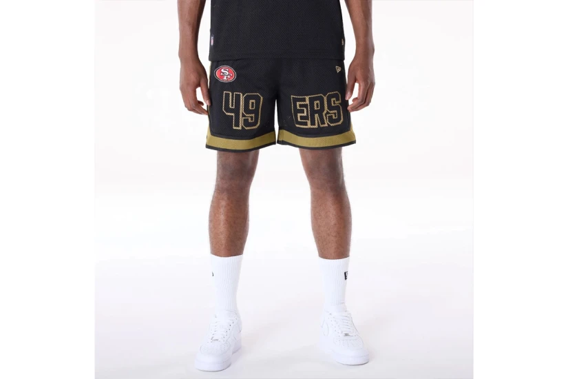 New Era San Francisco 49Ers Ανδρική Αθλητική Βερμούδα Μαύρη