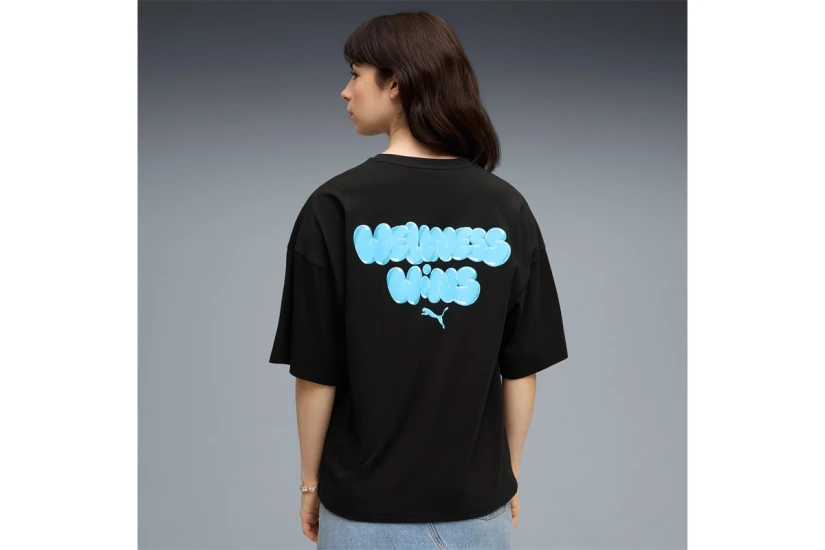 Puma Graphics Bubble Γυναικείο Κοντομάνικο T-Shirt Μαύρο