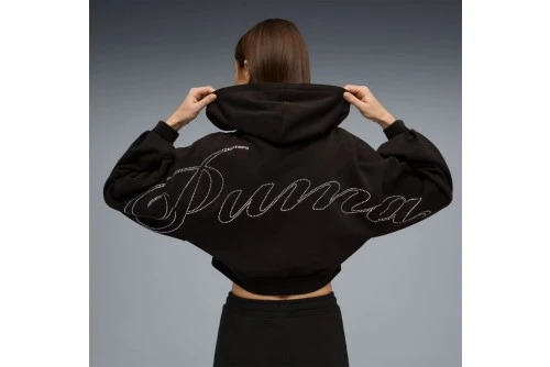 Puma Essentials Graphics Bedazzled Ζακέτα Βαμβακερή Γυναικεία (635394 01)