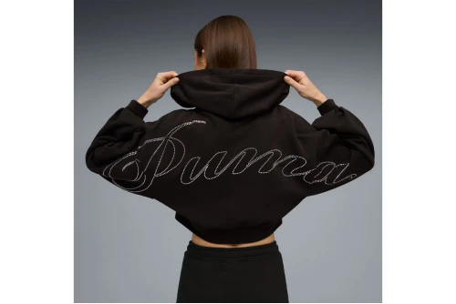 Puma Essentials Graphics Bedazzled Ζακέτα Βαμβακερή Γυναικεία (635394 01)