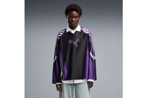 Puma Street Glam Bedazzled Jersey Μπλούζα Με V Γυναικεία (636650 01)