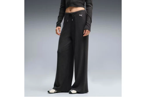 Puma Essentials Ribbed Wide-Leg Παντελόνι Φόρμας Γυναικείο (636667 01)