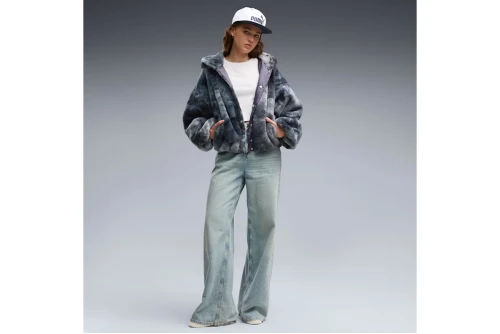 Puma Street Glam Oversized Fleece Jacket Γυναικείο (637142 35)