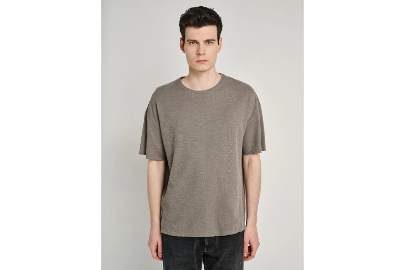 Staff Ανδρικό Κοντομάνικο T-Shirt Γκρι