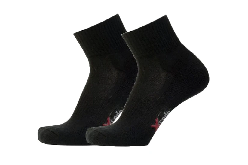 X-Code Sneaker Unisex Κάλτσες μέχρι τον Αστράγαλο Μαύρες 2 Ζεύγη