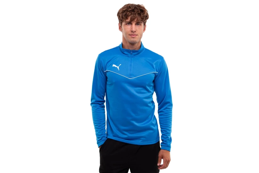Puma Team Rise 1-4 Zip Top Μακρυμάνικη Μπλούζα με Φερμουάρ Ρουά