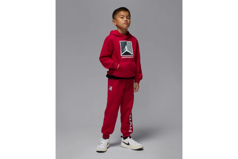 Jordan Essentials Fleece Βρεφικό Σετ Hoodie - Παντελόνι Φόρμας