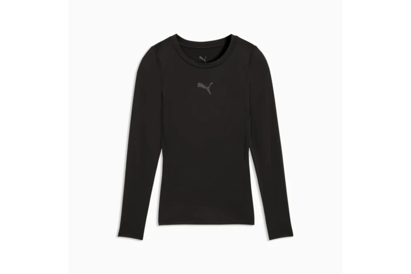 Puma Teamliga26 Slim Baselayer Παιδική Ισοθερμική Μπλούζα Μαύρη